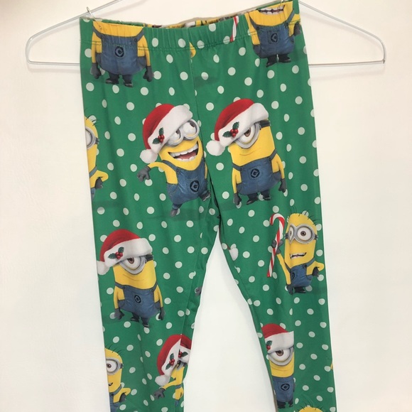 Despicable ME Minoin Tights/Leggings Girls Size YM - Picture 1 of 3